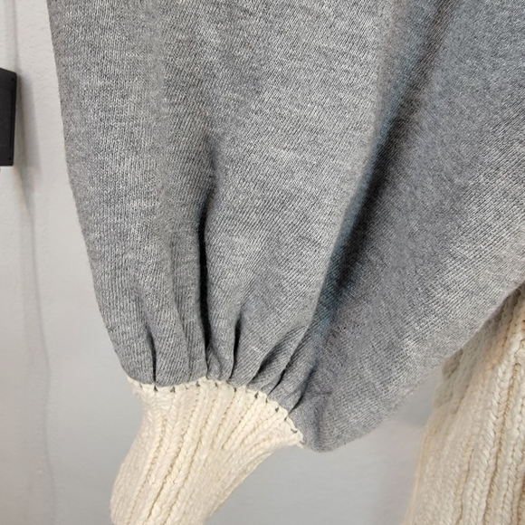 Free People Sz M/L Hideaway Cable Knit Sweater Top Longline OB652896 - Picture 7 of 15
